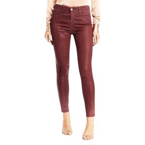 AG Adriano Goldschmied Women Jeans Size 27 Coated Farrah High Rise Skinny Ankle